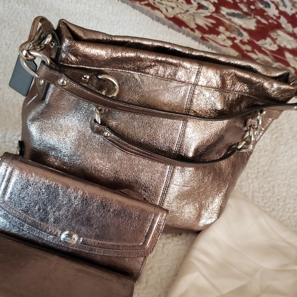 Coach Satchel & Matching Wallet